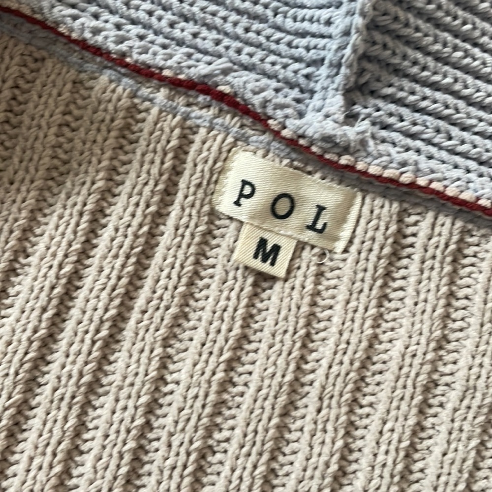 POL Oversized Chunky Brick and Camel Hooded Sweater - Picture 4 of 10